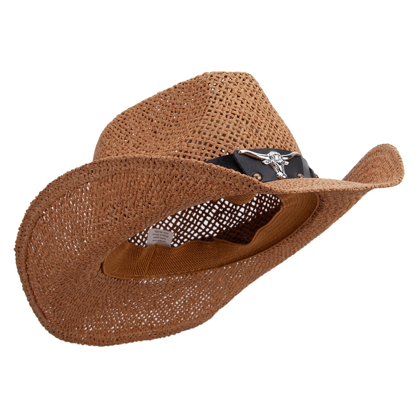 Big Size Bull Emblem Cowboy Hat