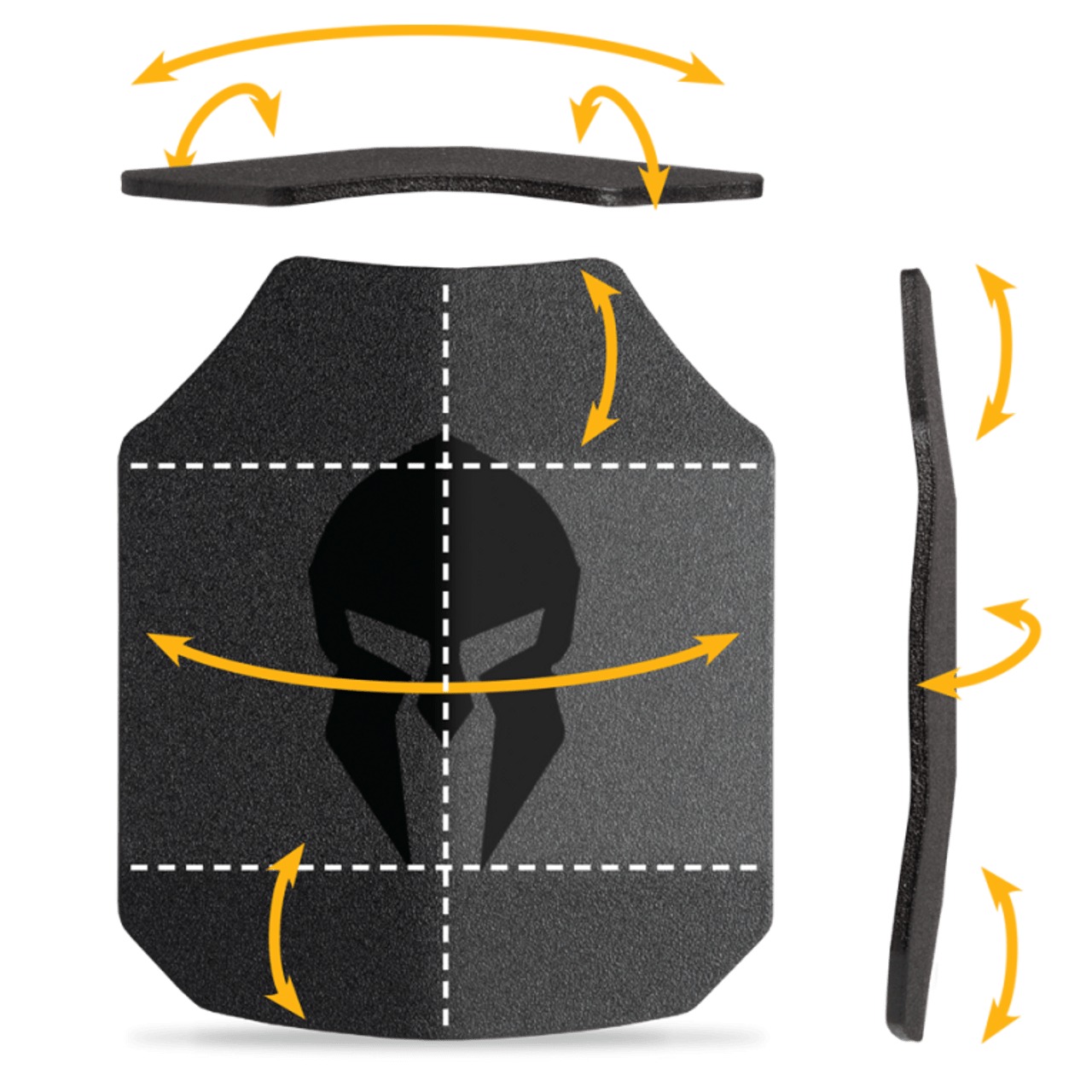 Spartan Level III+ AR550 Steel Body Armor (Set of 2)