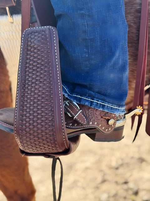 Buckstitched 2 Piece Spur Straps