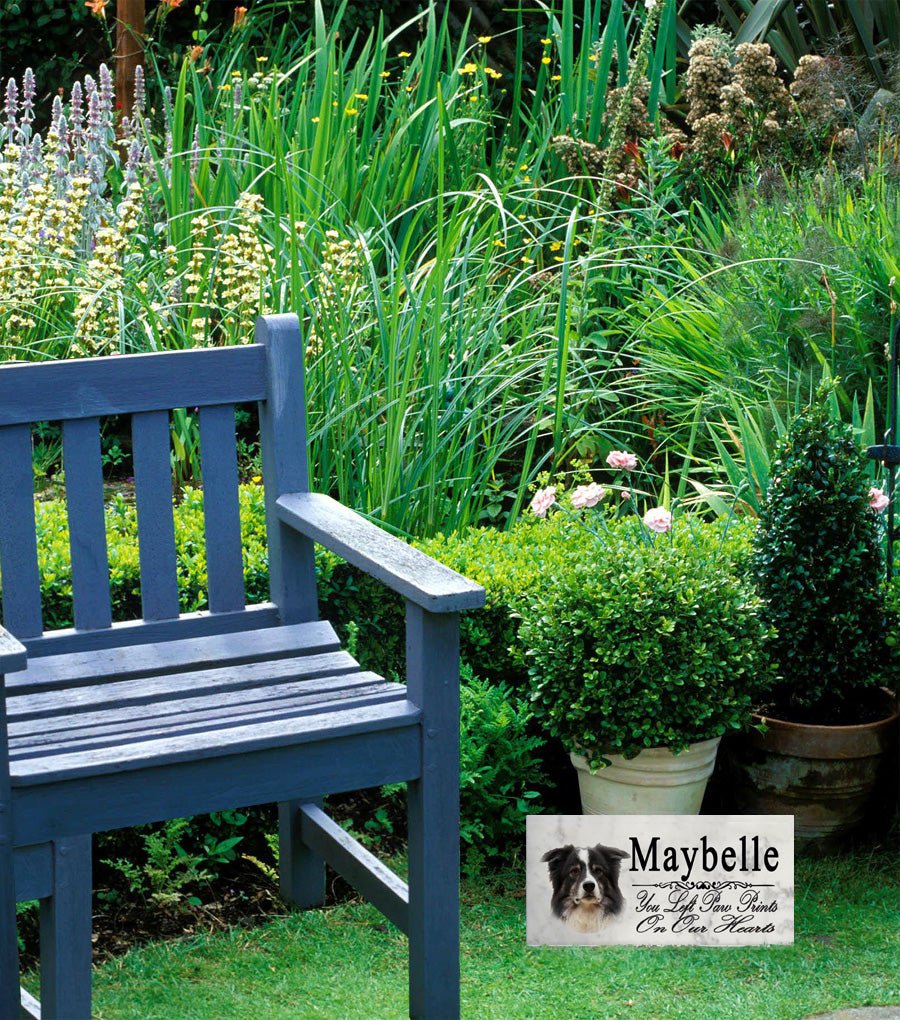 Border Collie Memorial Stone Dog Grave Marker or Garden Plaque