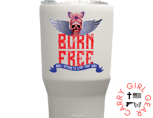 BORN FREE White Tumbler 30oz