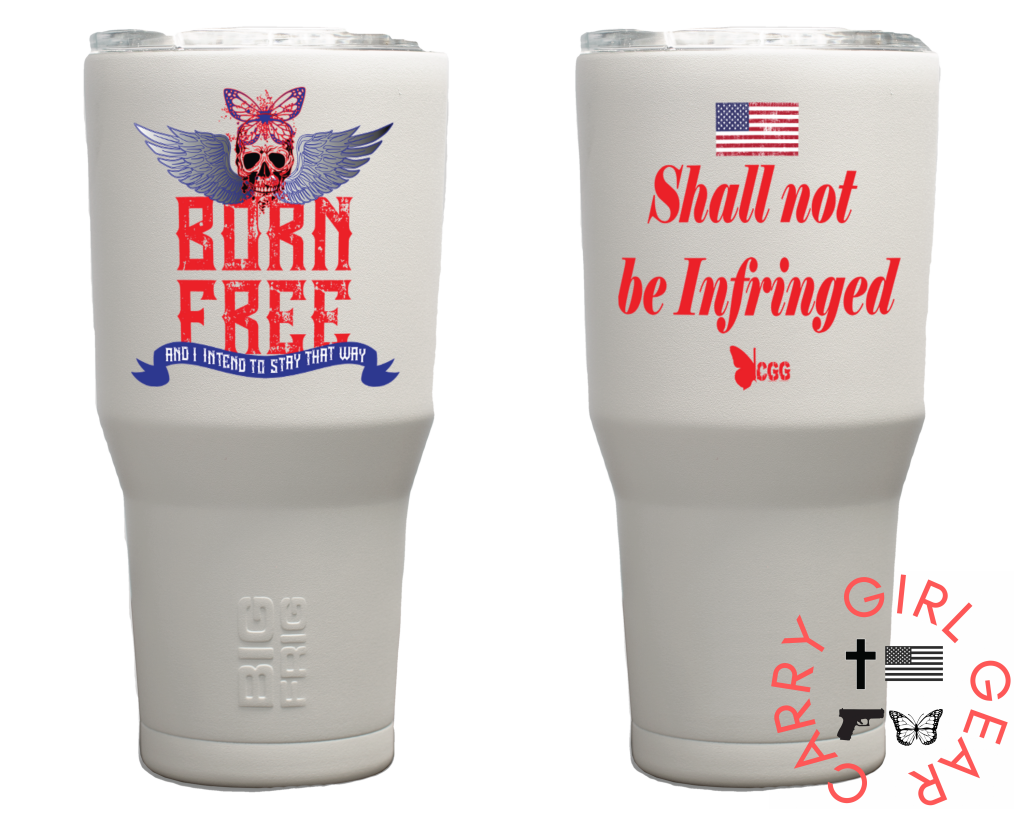 BORN FREE White Tumbler 30oz