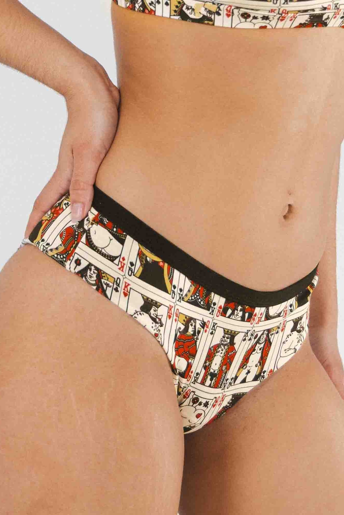 The Bottomless Blackjack | Vintage Playing Cards Cheeky Underwear