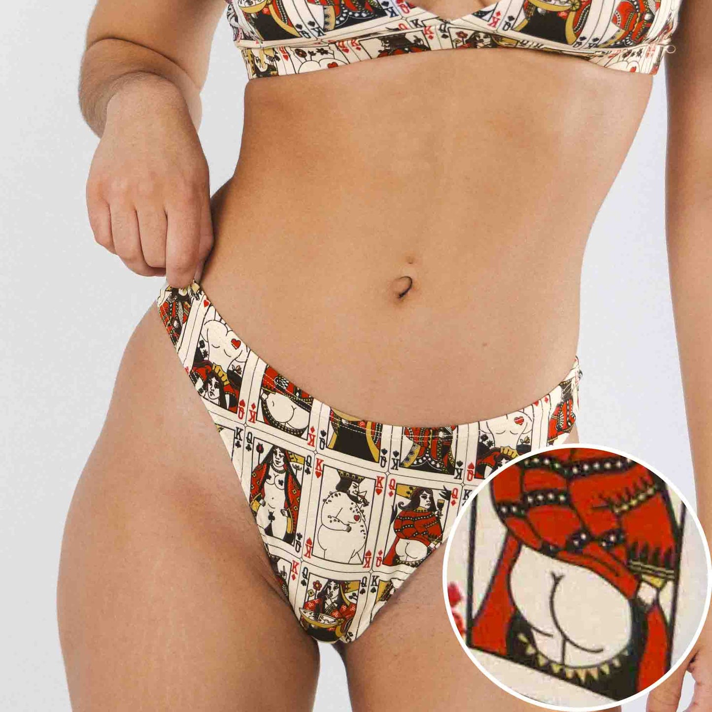 The Bottomless Blackjack | Vintage Playing Cards MicroModal Thong