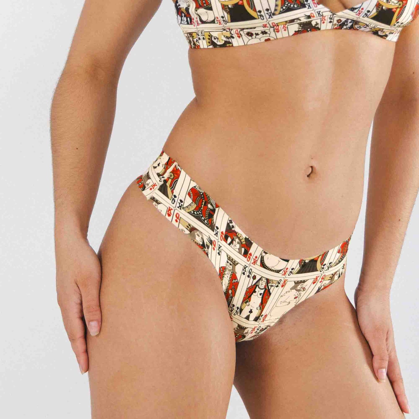 The Bottomless Blackjack | Vintage Playing Cards Seamless Thong