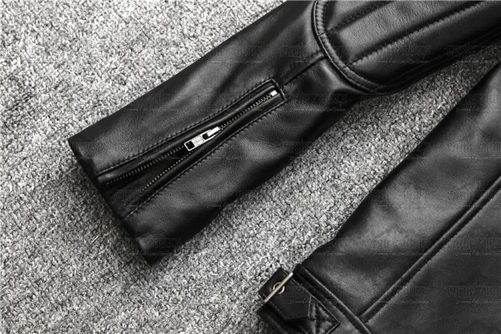 Bouncer Real Sheepskin Leather Biker Jacket