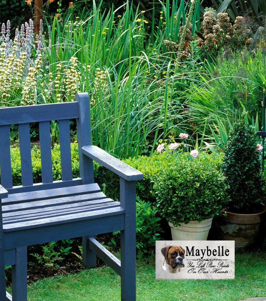 Boxer Memorial Stone Plaque Dog Grave Marker or Garden Plaque