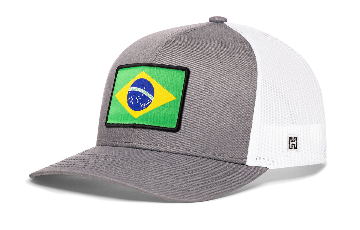 Brazil Flag International Trucker Hat  |  Brazilian Snapback