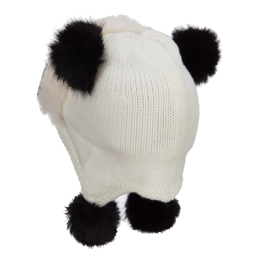 Kid's Faux Fur Knit Animal Hat