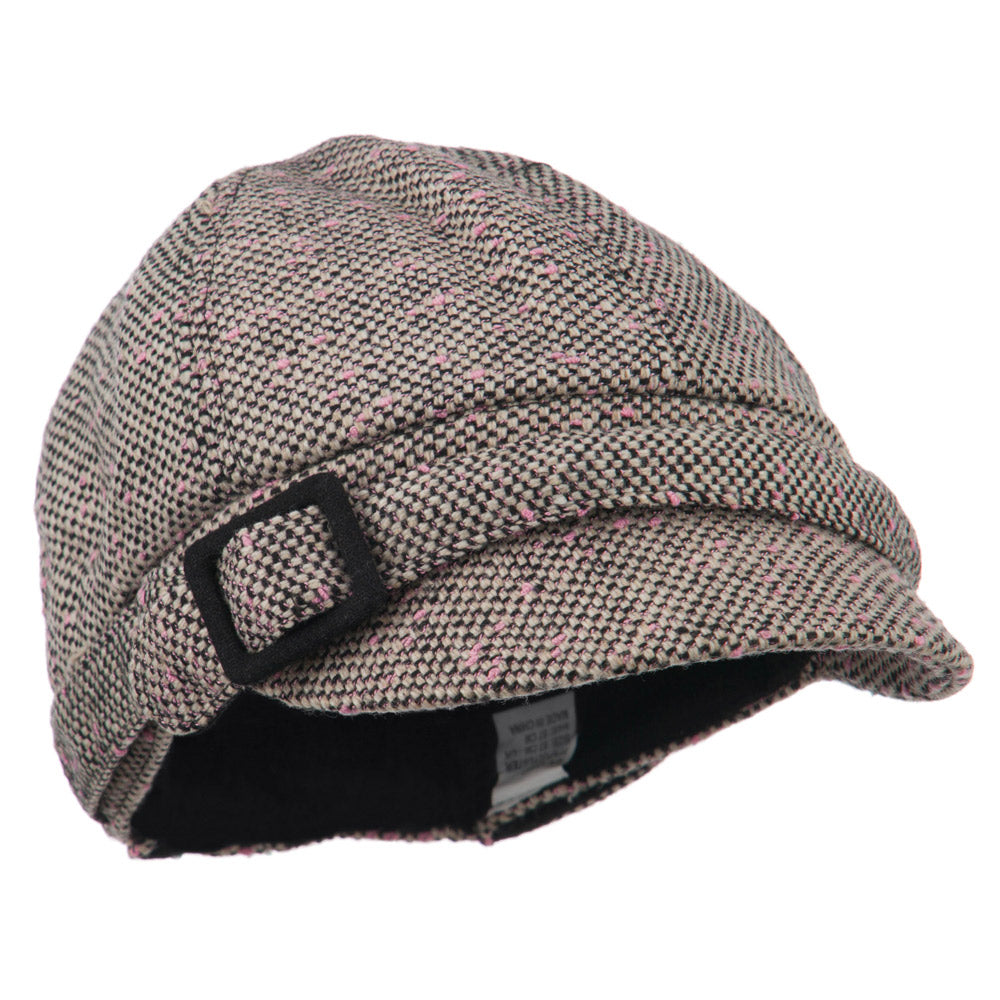 Muffy Square Buckle Cabbie Cap