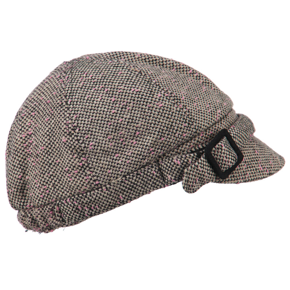 Muffy Square Buckle Cabbie Cap