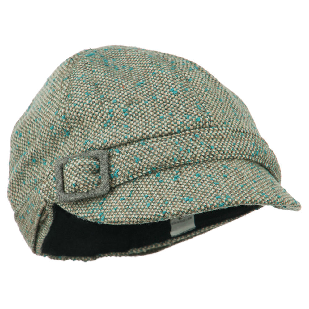 Muffy Square Buckle Cabbie Cap