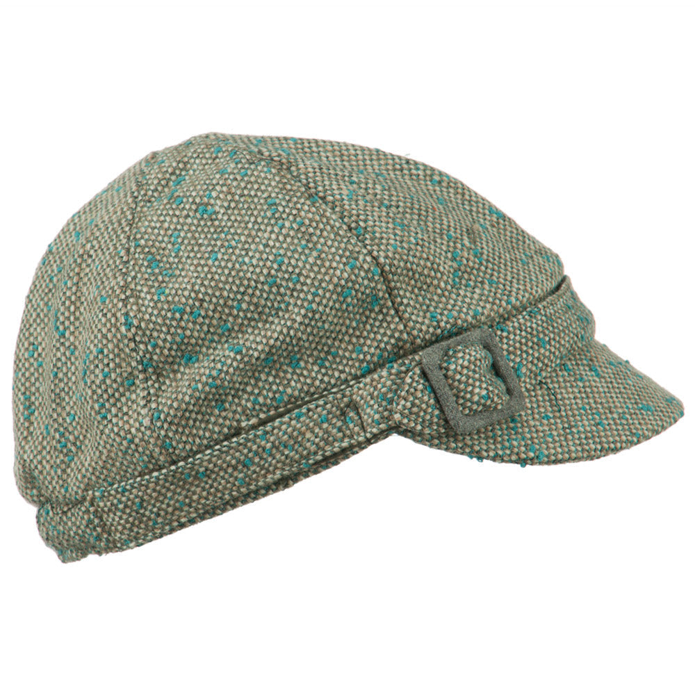 Muffy Square Buckle Cabbie Cap
