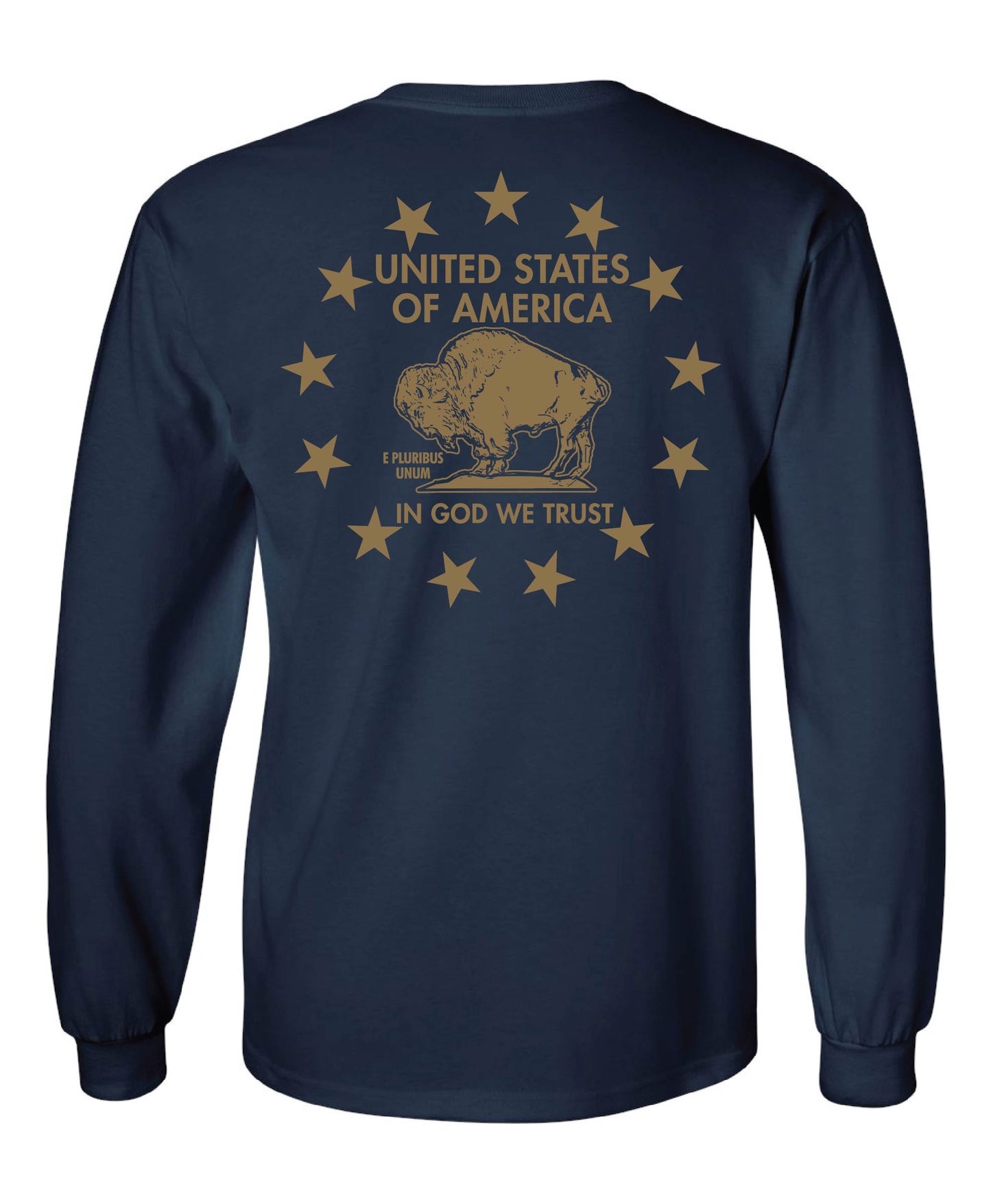 American Buffalo - God We Trust - Longsleeve T-Shirts