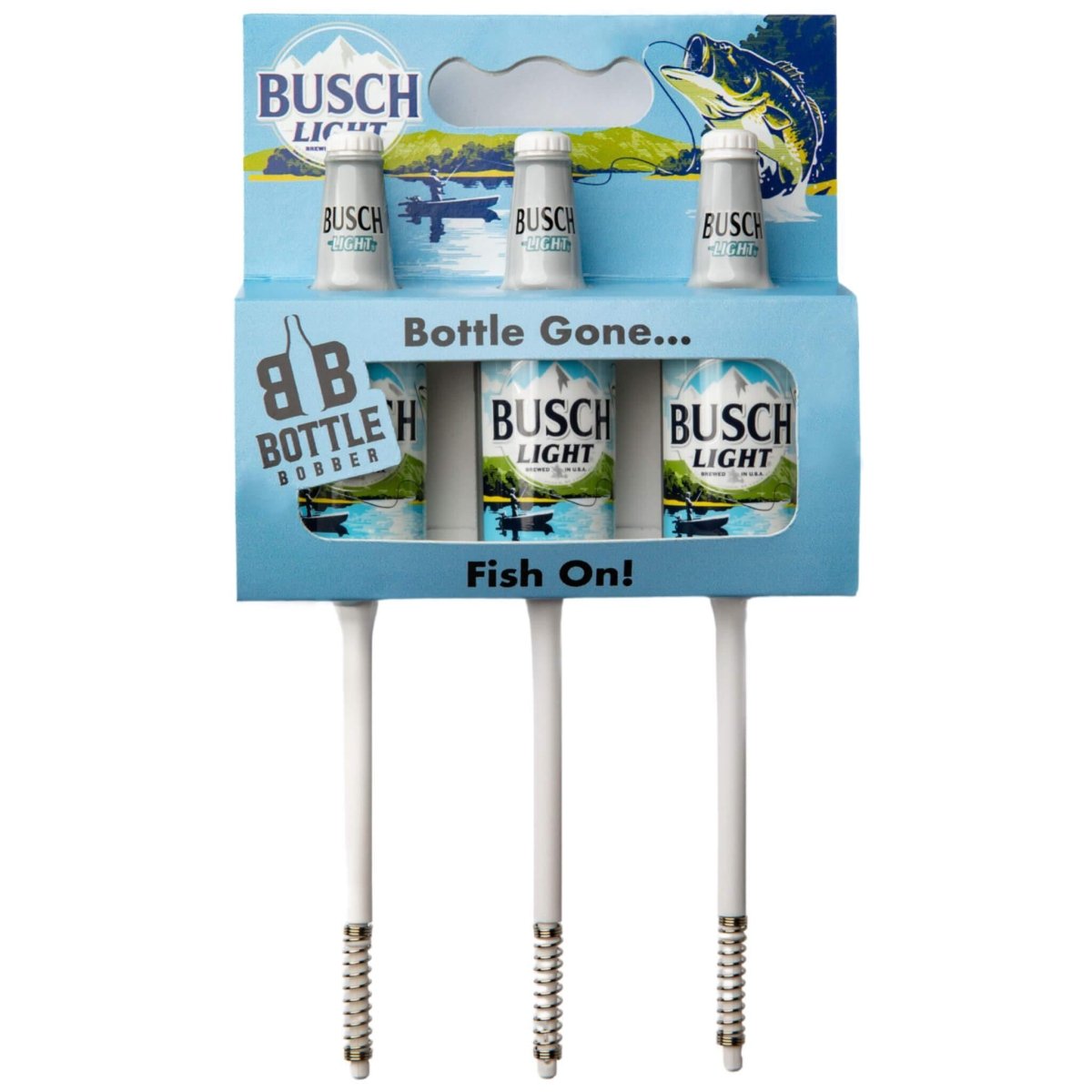 Busch Light Fishing Bobbers Limited Edition (3 Pack) – Funny Beer Bottle Lures – Premium Fishing Gift for Men
