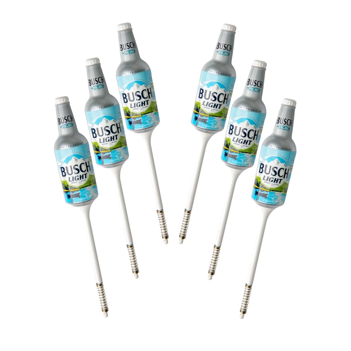 6 pcs Busch Light Fishing Bobbers - Premium Fishing Tackle