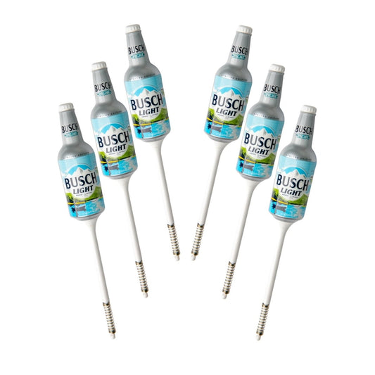 6 pcs Busch Light Fishing Bobbers - Premium Fishing Tackle