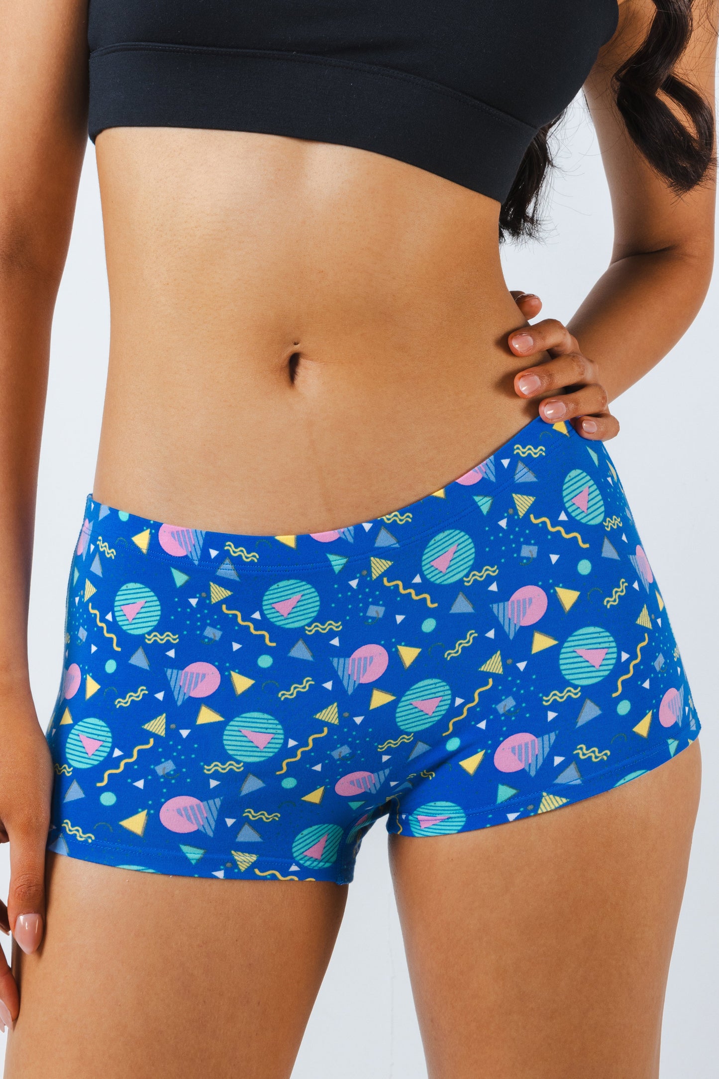 The Bus Stop | Retro Shapes Modal Boyshort Underwear