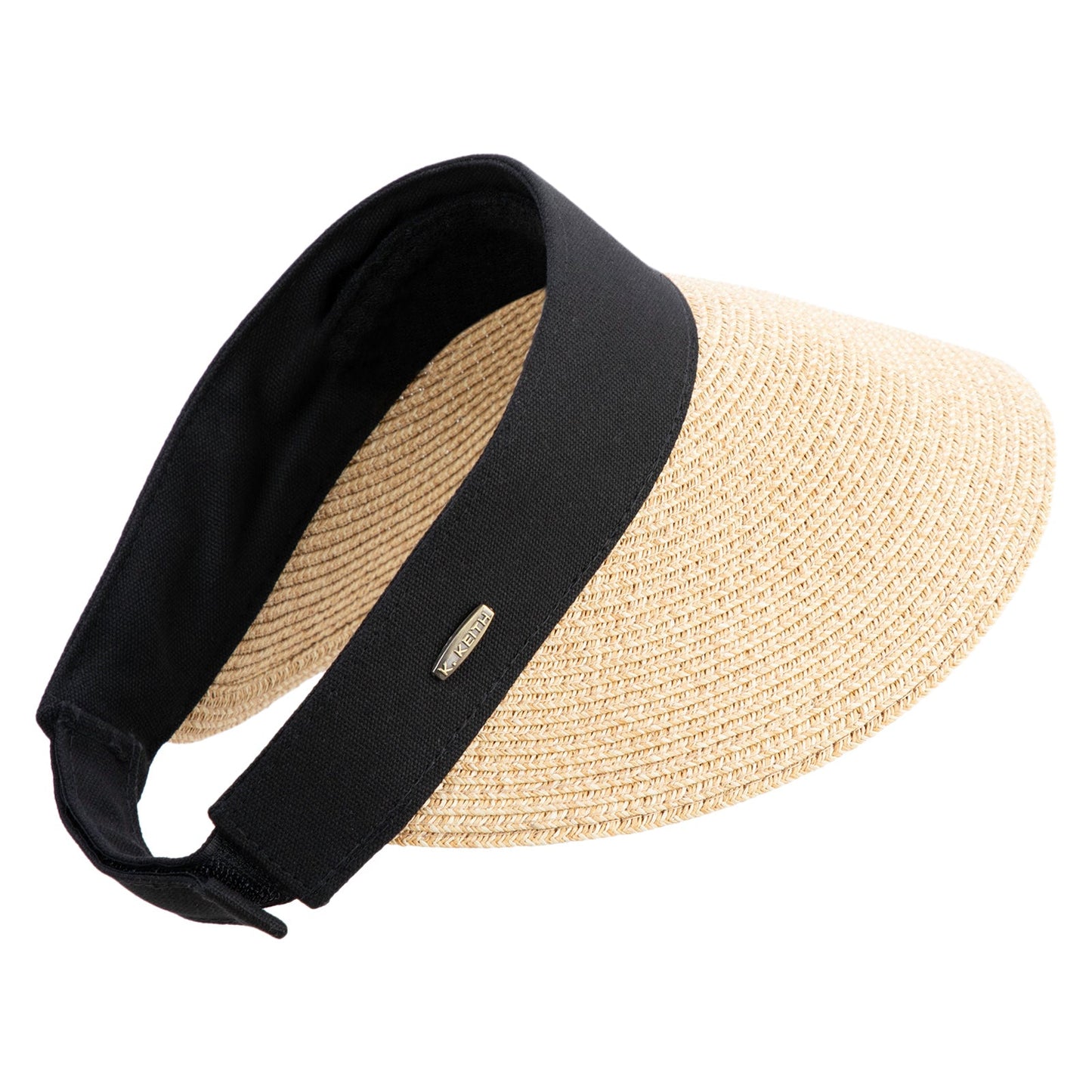 UPF 50+ Canvas Crown Paper Braid Visor
