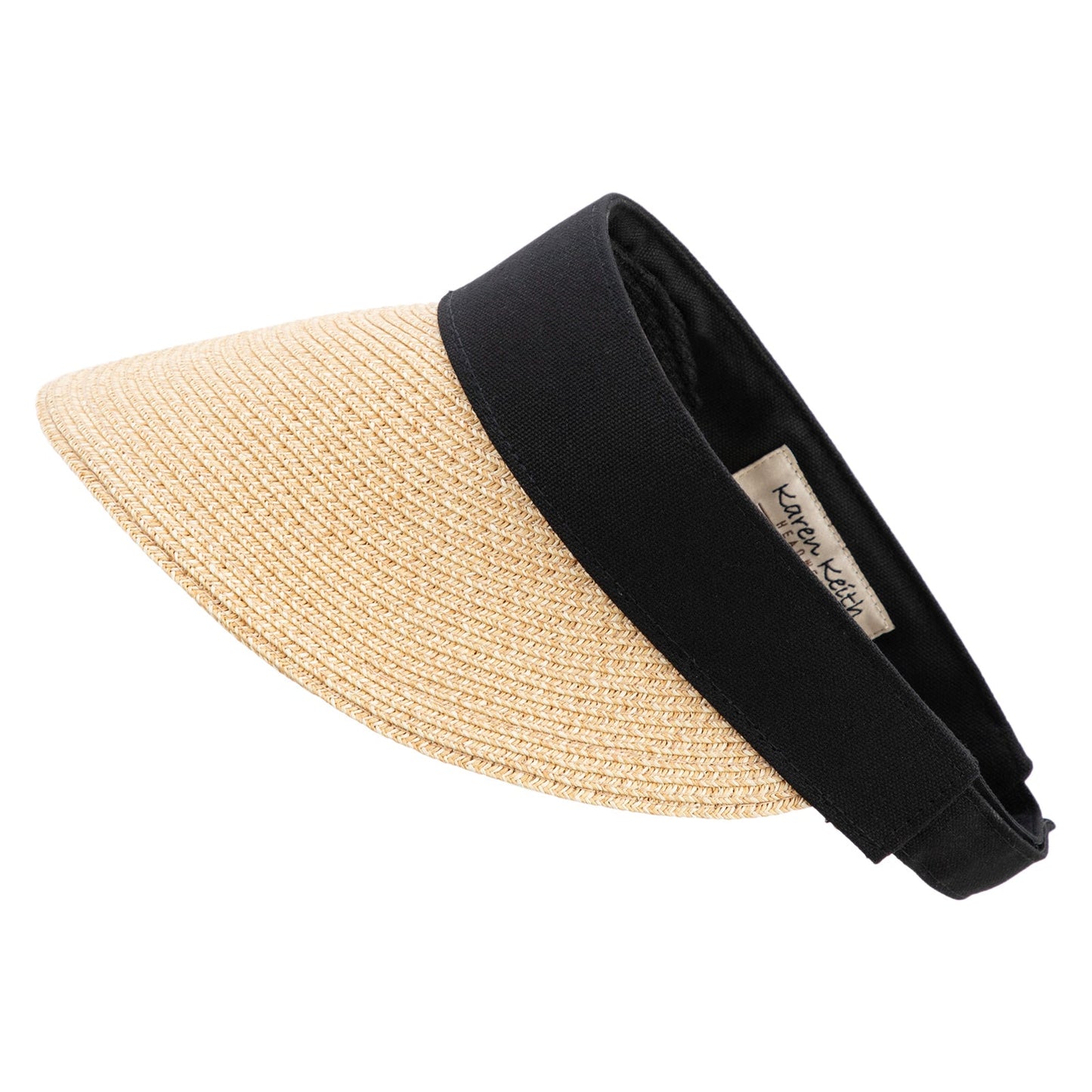 UPF 50+ Canvas Crown Paper Braid Visor