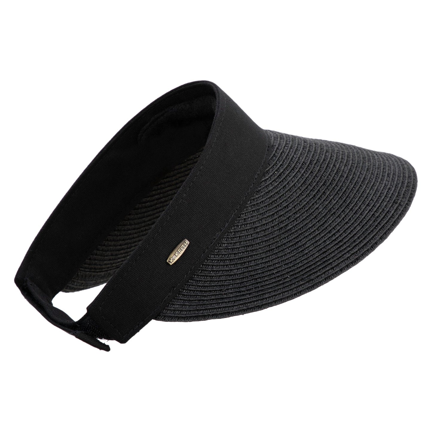 UPF 50+ Canvas Crown Paper Braid Visor