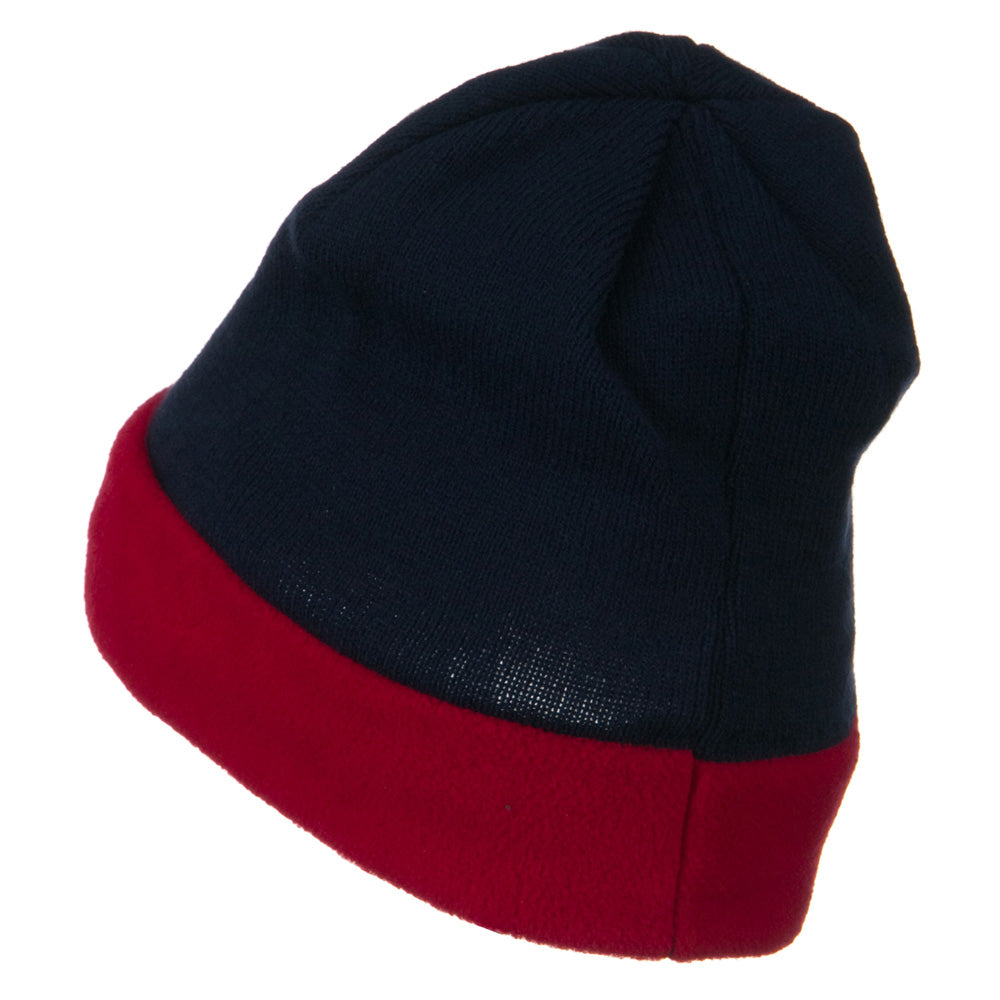 Fleece Brim Winter Knitted Beanie