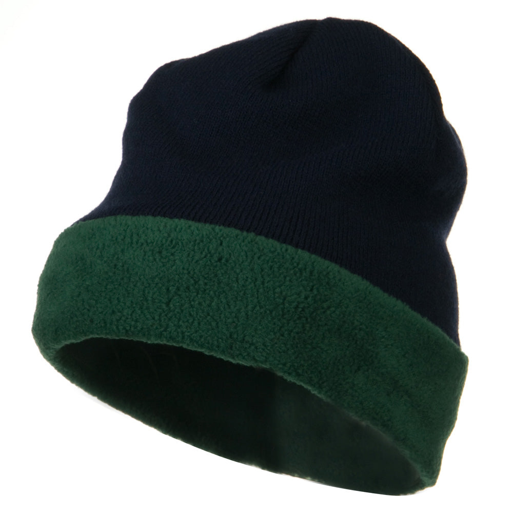 Fleece Brim Winter Knitted Beanie