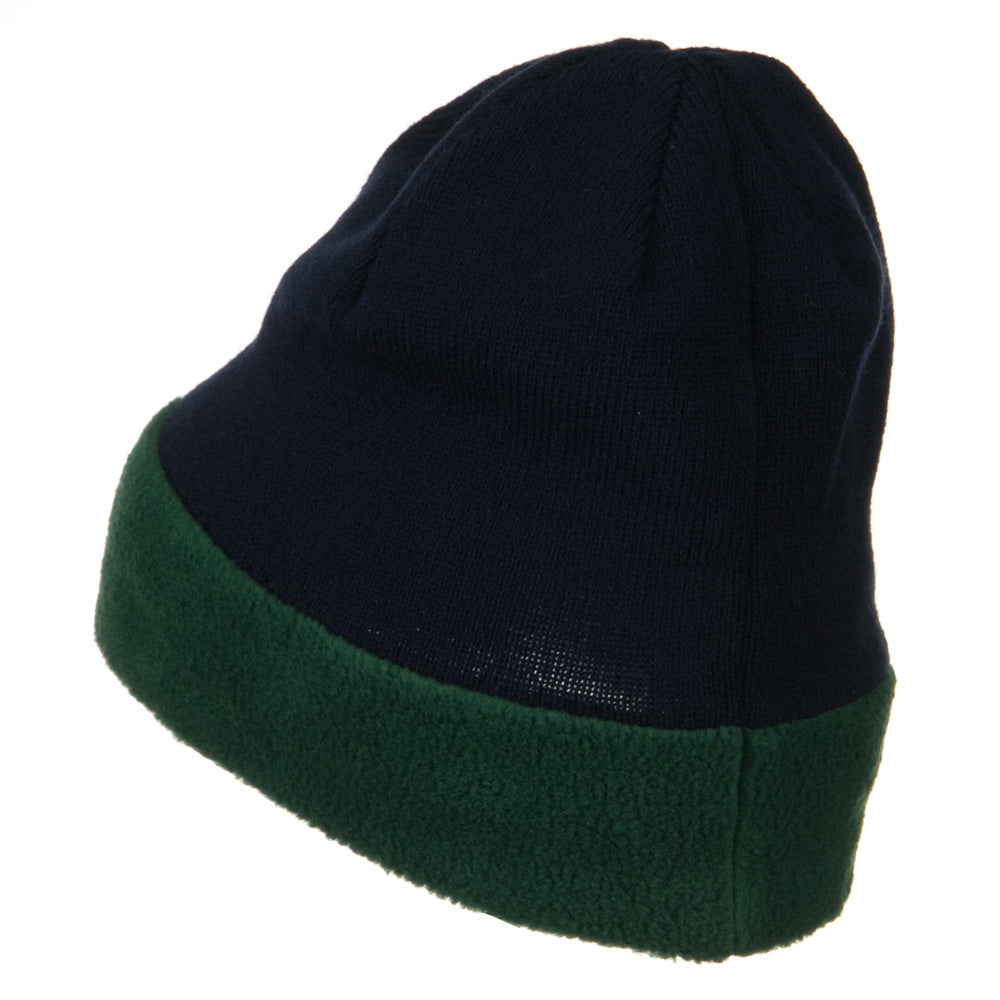 Fleece Brim Winter Knitted Beanie