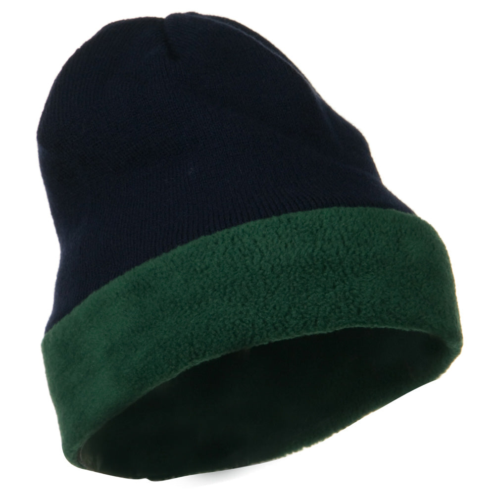 Fleece Brim Winter Knitted Beanie