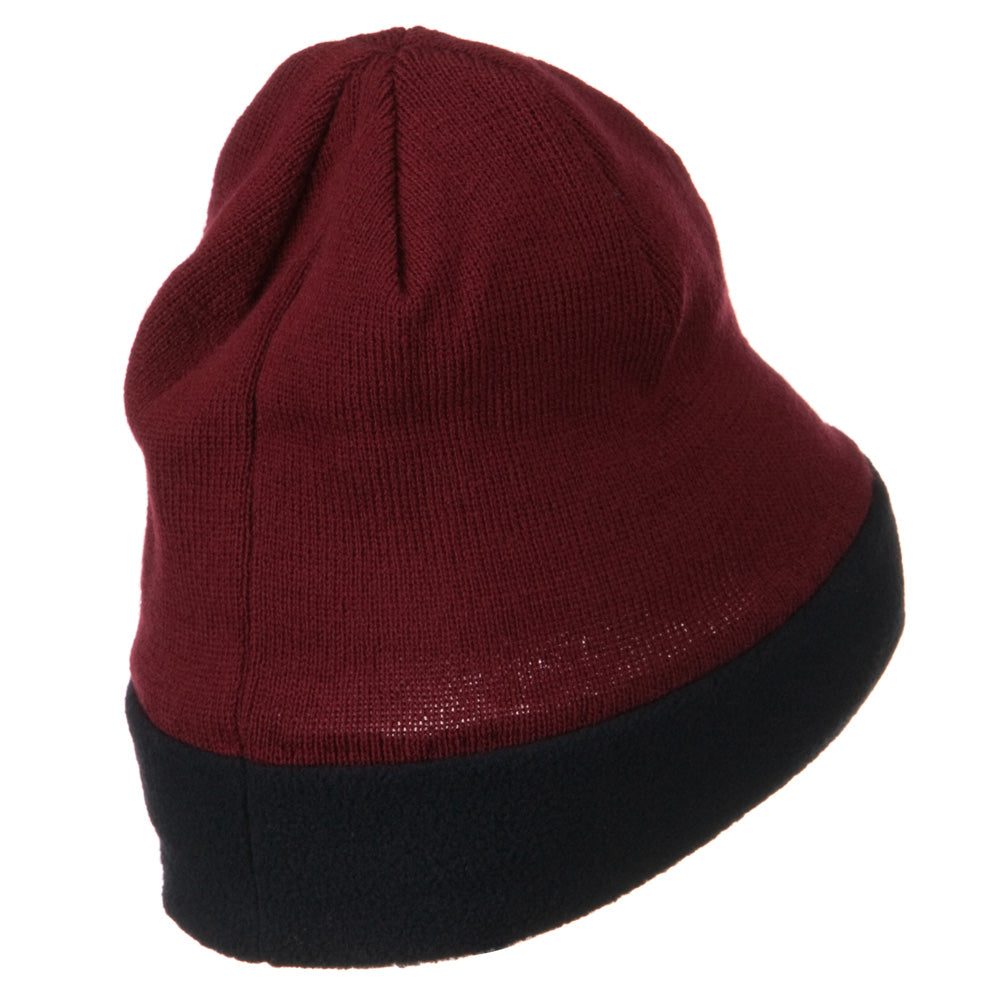 Fleece Brim Winter Knitted Beanie