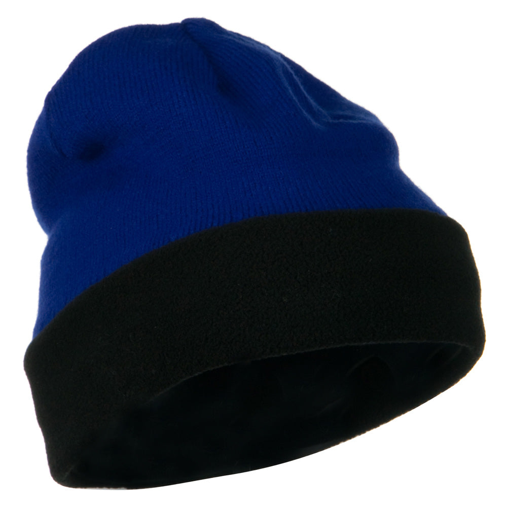 Fleece Brim Winter Knitted Beanie