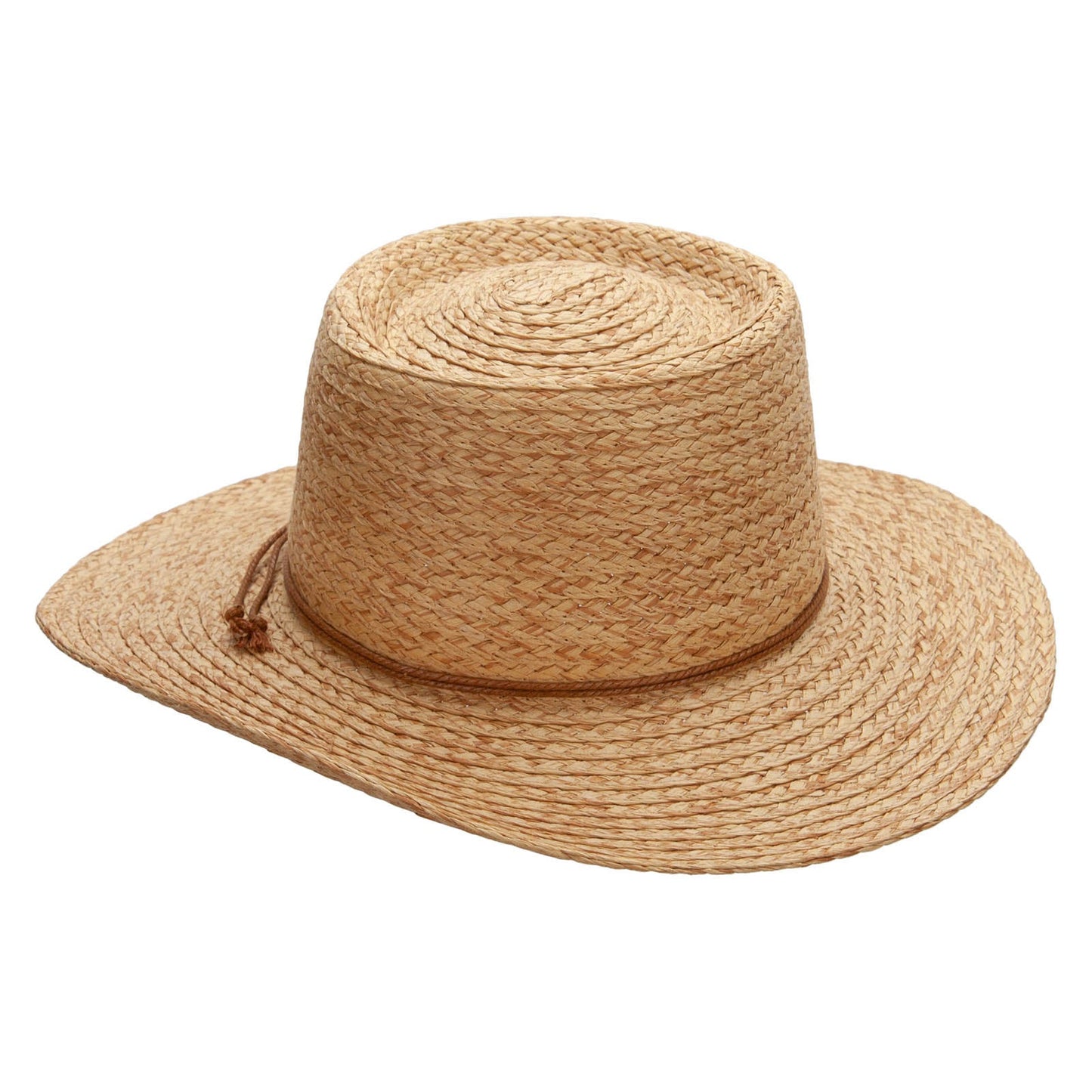 Women's Paper Braid 3" Brim Gambler Crown Hat