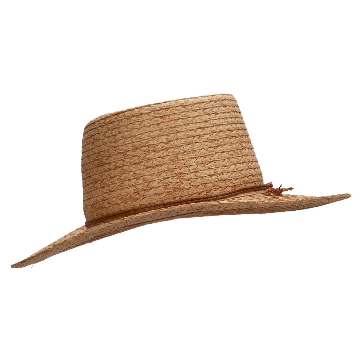 Women's Paper Braid 3" Brim Gambler Crown Hat