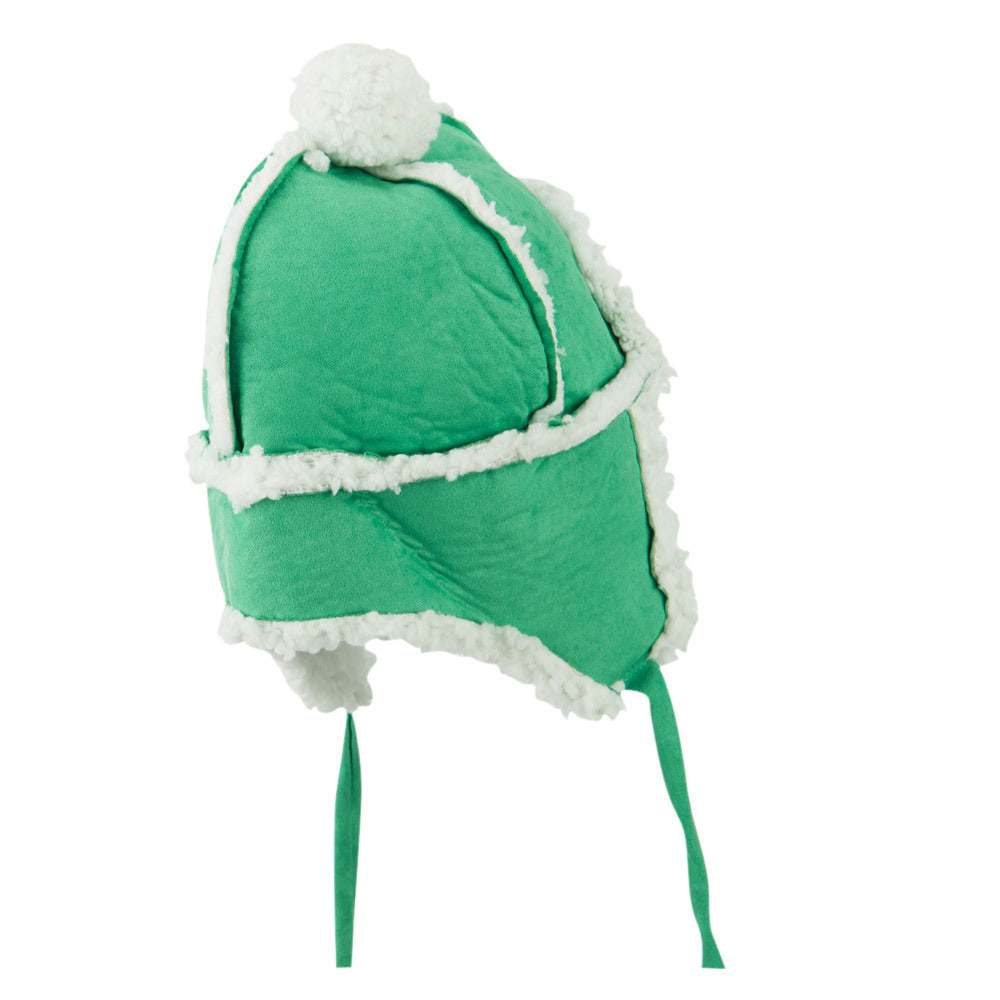 Boys' Pom Pom Polyester Trooper Hat