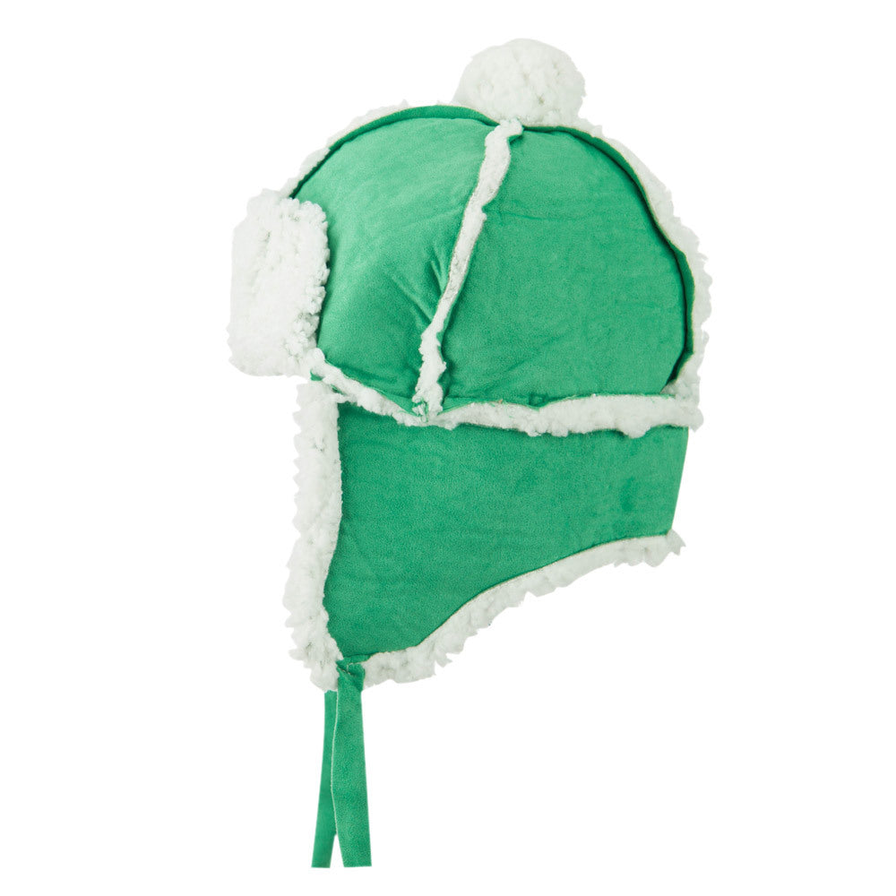 Boys' Pom Pom Polyester Trooper Hat