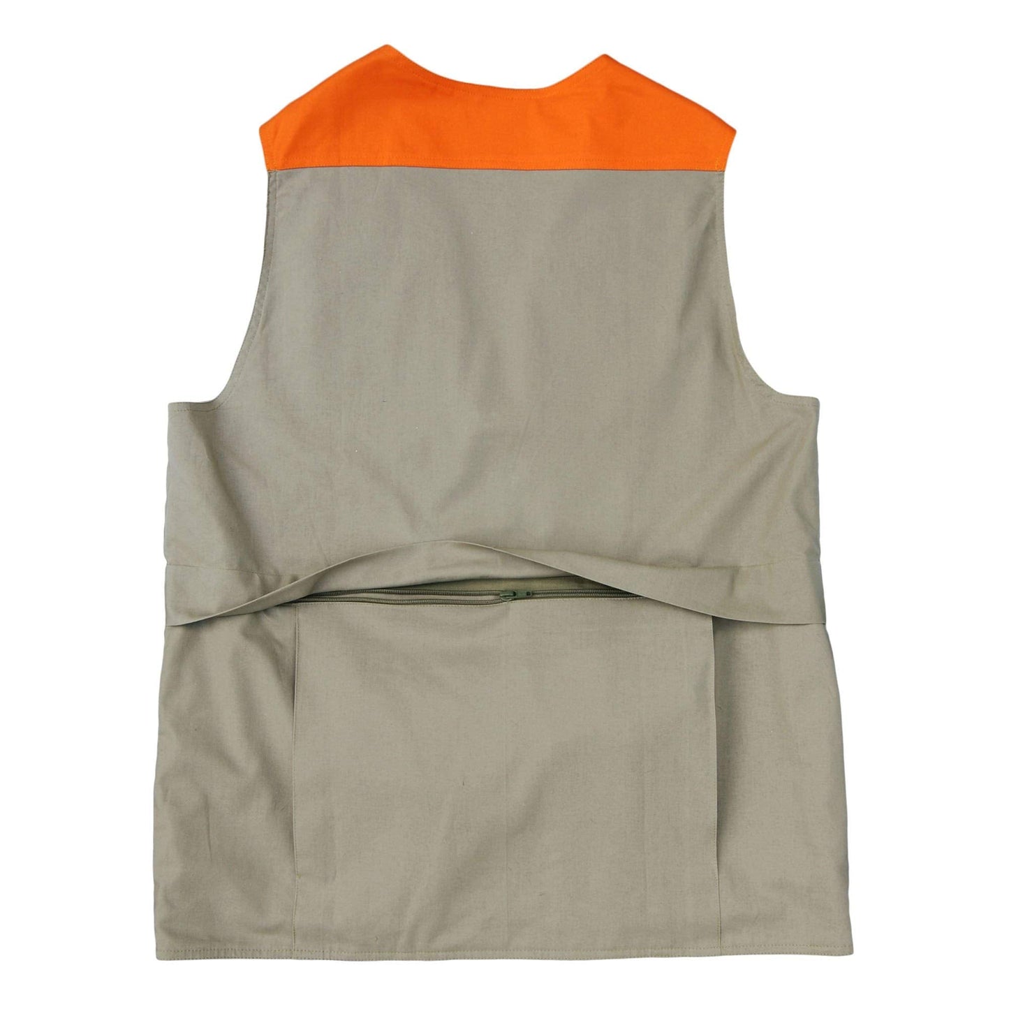 Clay Bird Shooting Safari Vest for Men - Khaki/Blaze