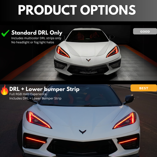 Chevrolet Corvette C8 RGBW+A DRL Boards (2020-2025)