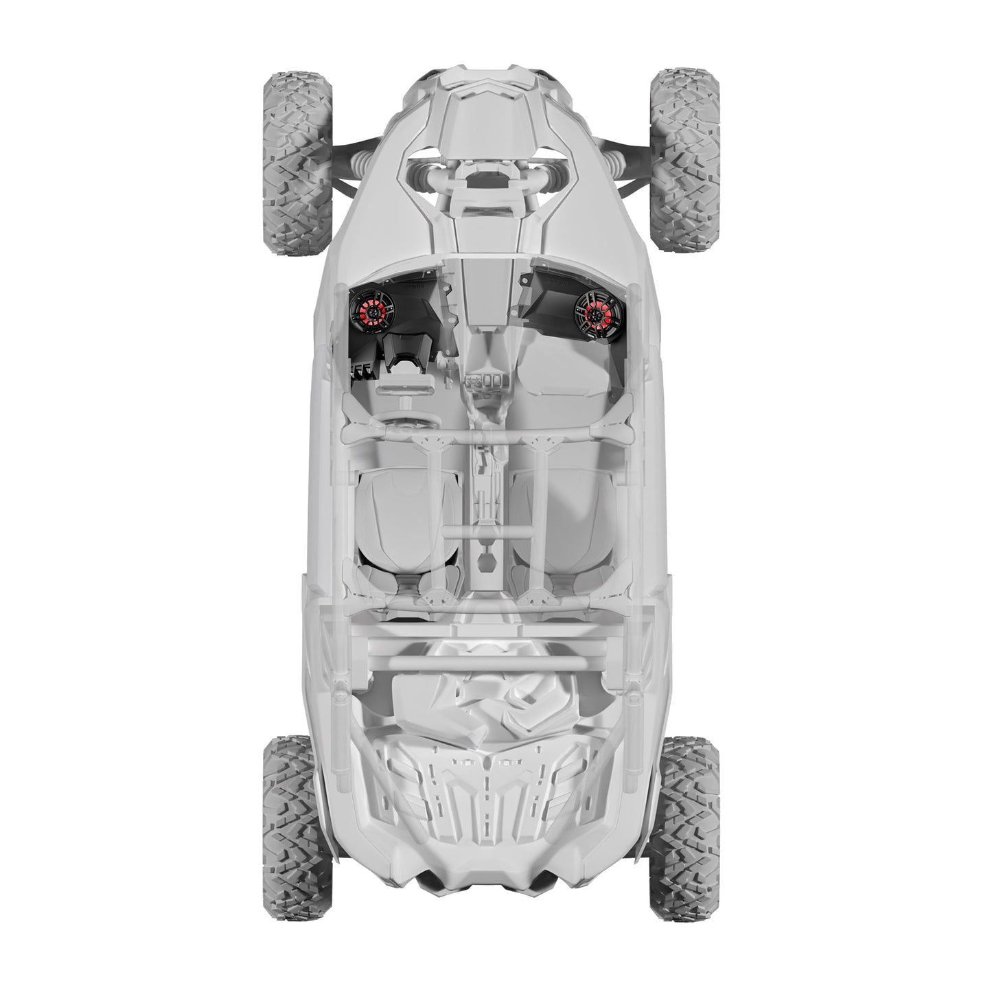 Can-Am Maverick X3 Dashboard Panel Loaded with 6.5" Speaker and RGB Lights