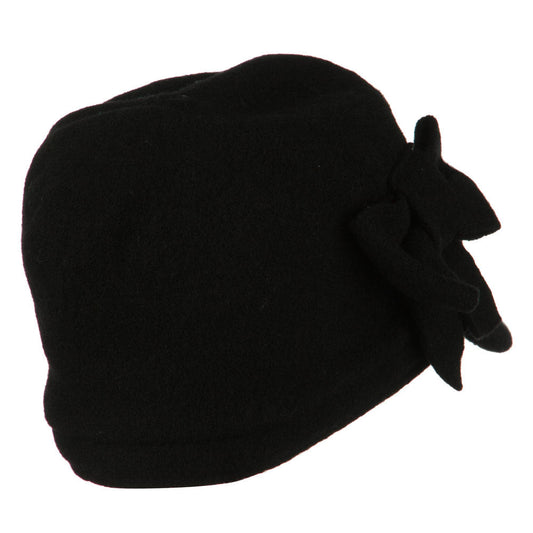 Ladies Wool Bow Cabby Cap