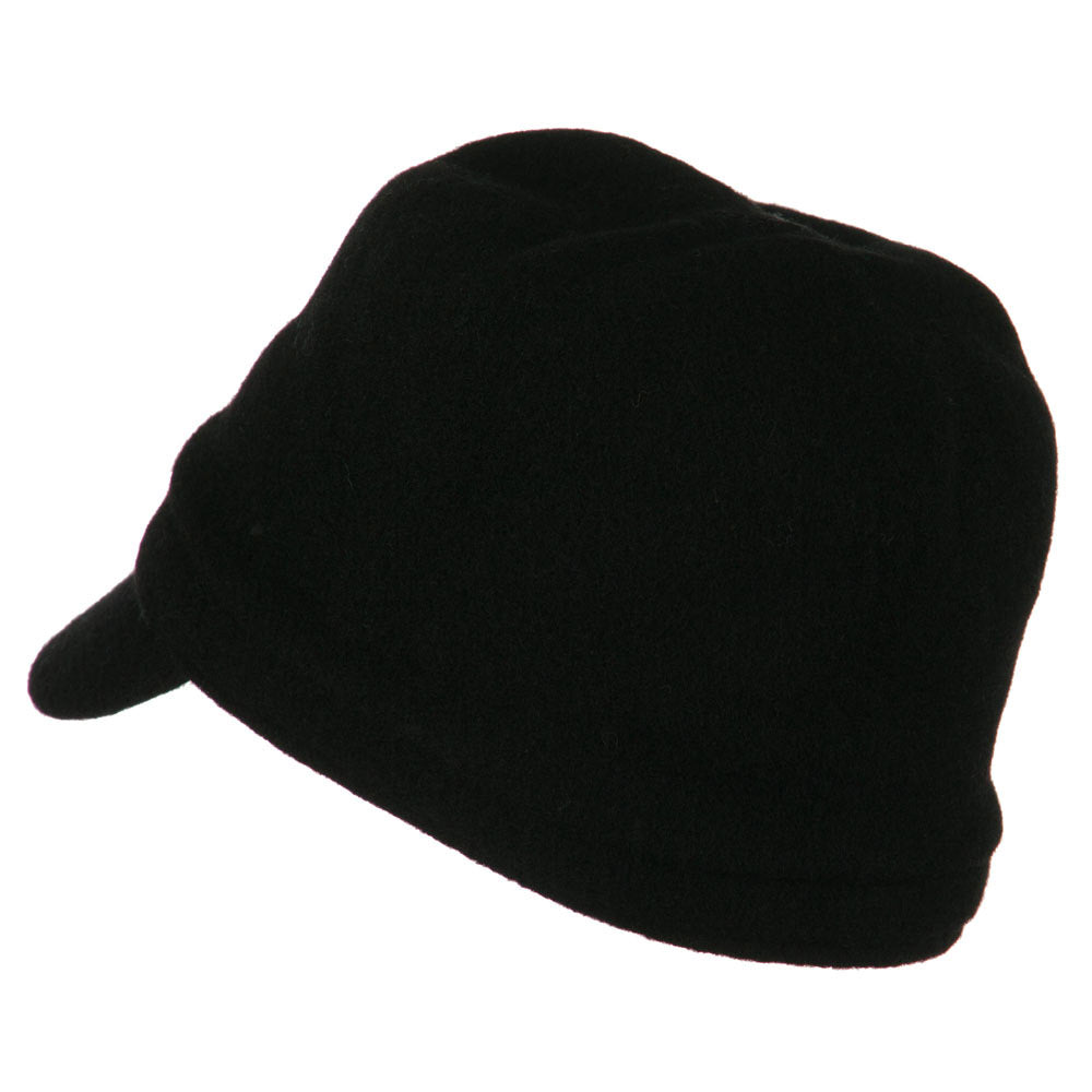 Ladies Wool Bow Cabby Cap