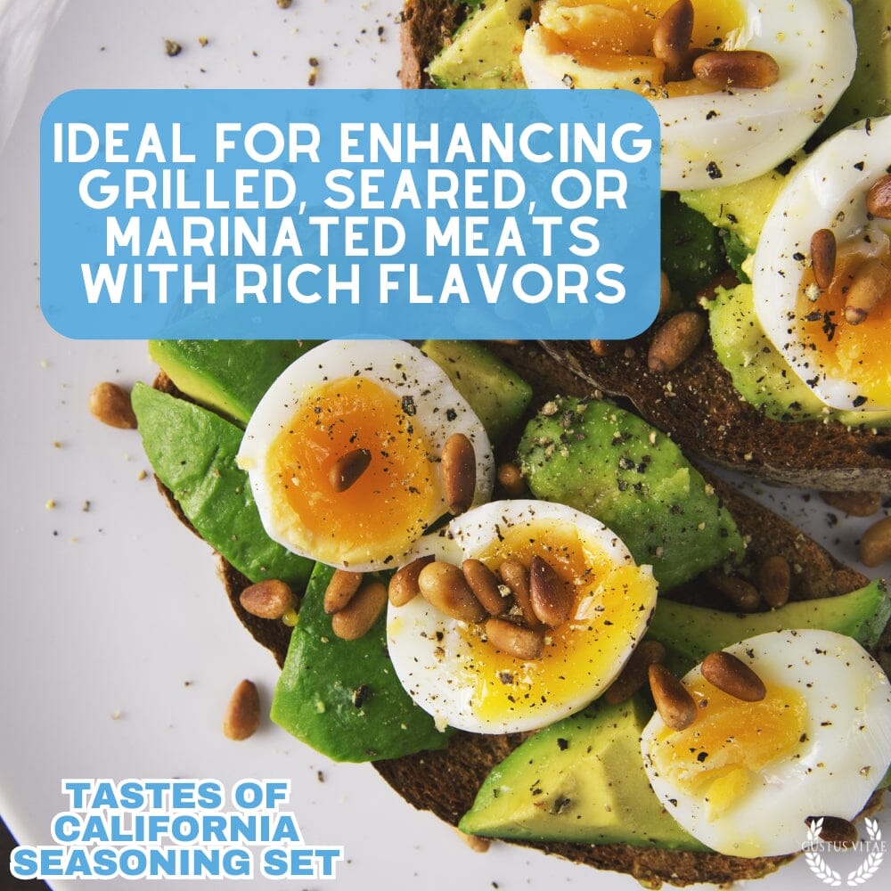 California Seasonings Gift Set - Tastes of California - Artisanal Spice Blends Six Pack