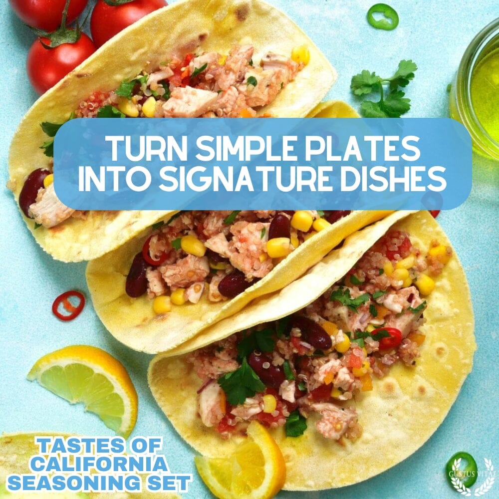 California Seasonings Gift Set - Tastes of California - Artisanal Spice Blends Six Pack