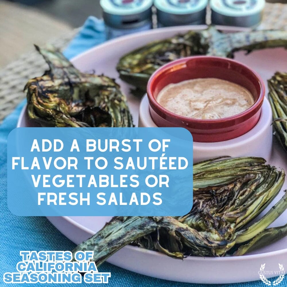 California Seasonings Gift Set - Tastes of California - Artisanal Spice Blends Six Pack