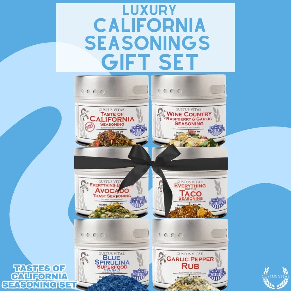 California Seasonings Gift Set - Tastes of California - Artisanal Spice Blends Six Pack
