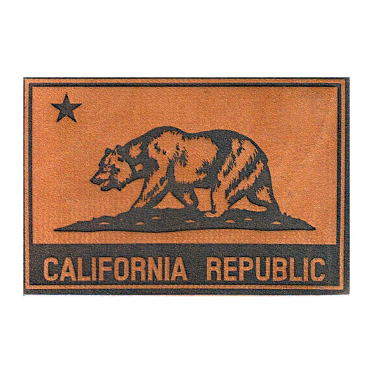 California State Flag - Leather - Removable Patch