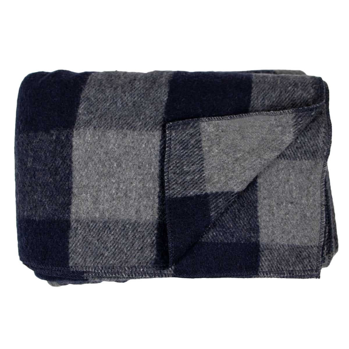 Wool Throw Blanket - White Mountain Woolen