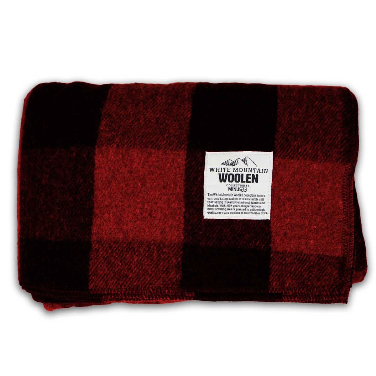 Wool Throw Blanket - White Mountain Woolen