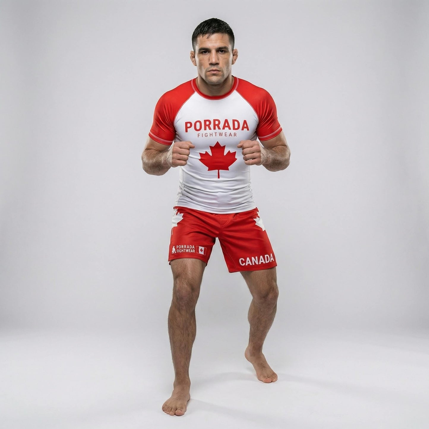 CANADA FLAG SHORT SLEEVE RASH GUARD