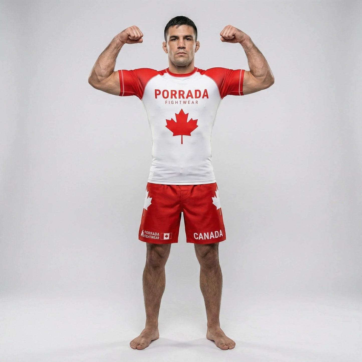 CANADA FLAG SHORT SLEEVE RASH GUARD