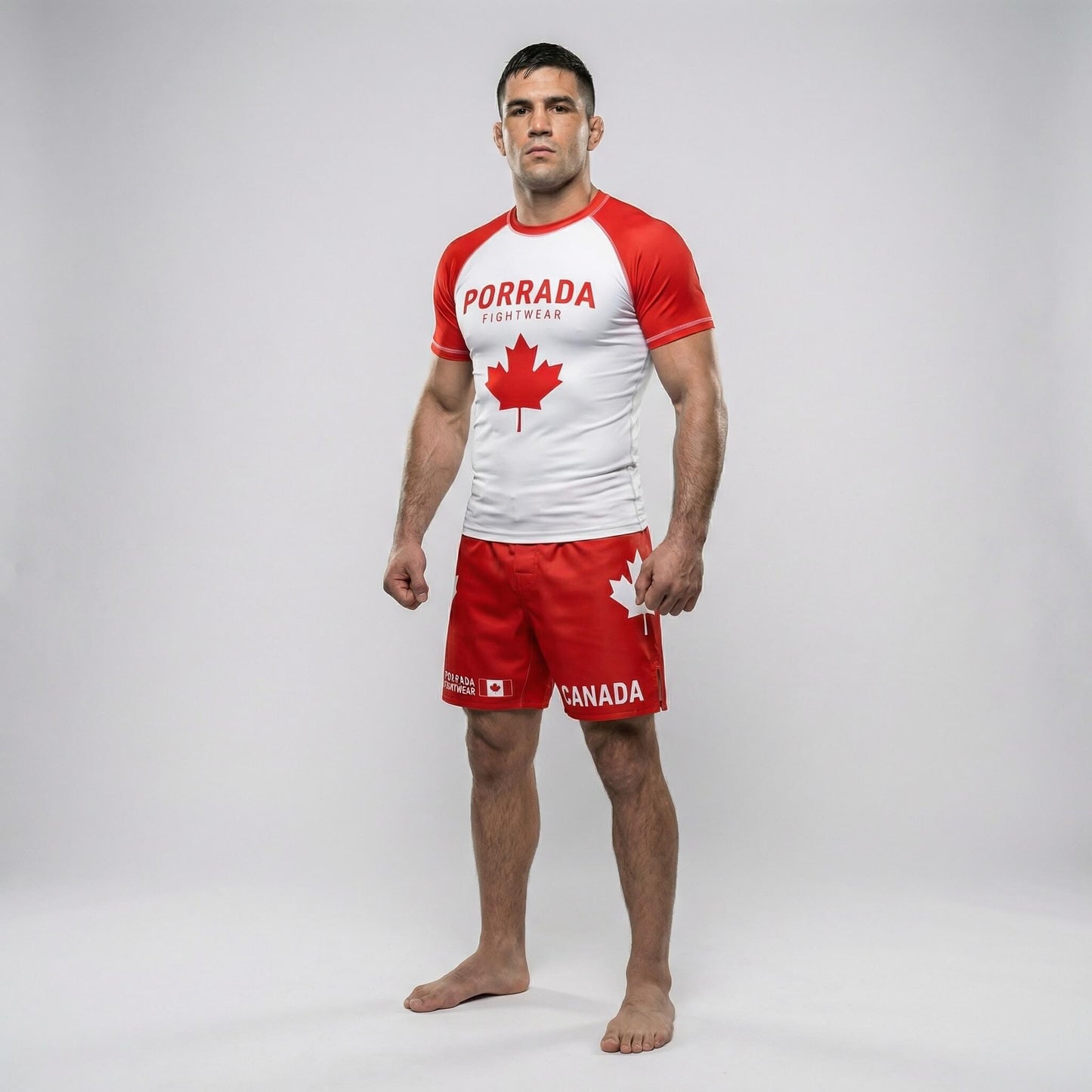 CANADA FLAG SHORT SLEEVE RASH GUARD